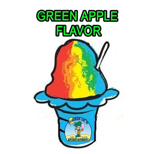 GREEN APPLE MIX Snow CONE/SHAVED ICE Flavor QUART #1 CONCESSION SUPPLIES