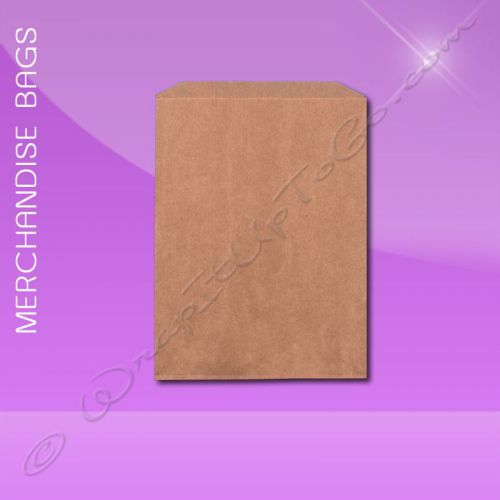 Recycled brown kraft paper 3.25 x 5.25 merchandise bags for sale