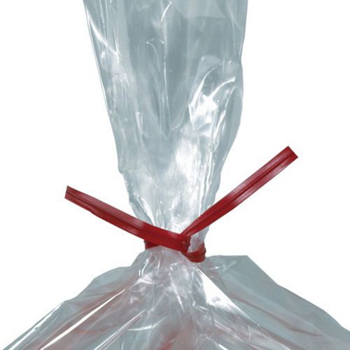 Box Partners 10&#034;x5/32&#034; Red Plastic Twist Ties. Sold as 2000 Each Per Case