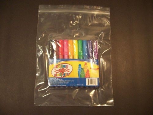 Ziplock Poly Bags 500 Count 8&#034; x 10&#034; Reclosable 2 MIL Clear Jewelry Storage Bags