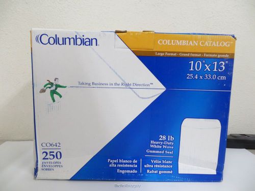 Columbian CO642 10x13-Inch Catalog White Envelopes, 250 Count