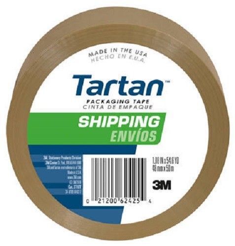 3m 4 pack tartan 1.88&#034; x 54.6yd tan package sealing tape for sale