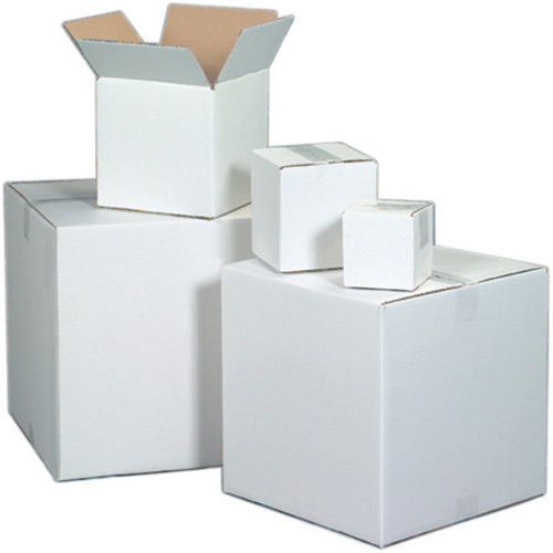 Box Partners 15&#034;x12&#034;x10&#034; White Corrugated Boxes. Sold as 25 Each Per Bundle