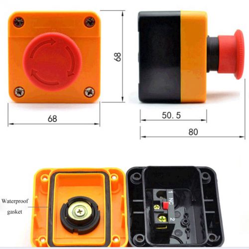 Hot red sign emergency stop push button 660v switch high quality hotsell gt56 for sale