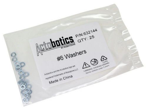 #6 Standard Washers (2 packs of 25 - qty 50 total) #632144