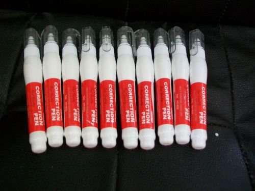 White Out Correction Pens Set of 10