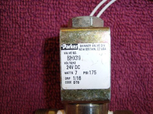 Parker B2HX319 Solenoid Valve 24V DC, 7 Watts,1/16 IN Orifice 175 PSI