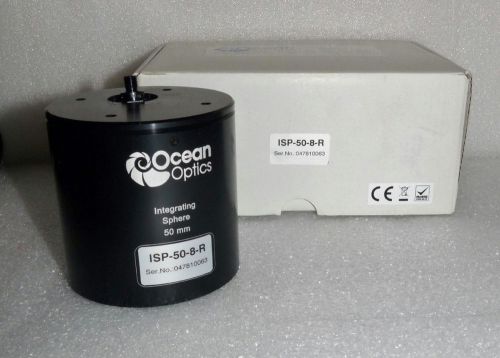 New ocean optics isp-50-8-r integrating sphere 50mm for reflectance 600 µm for sale