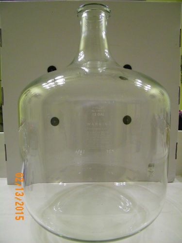 Corning pyrex 45.5l / 12gal carboy heavy glass wall solution bottle, 1595 for sale