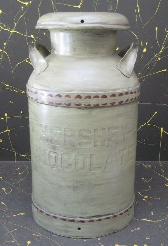 1953 Hershey Chocolate 10-Gallon Painted Green Milk Can - Clean Inside!