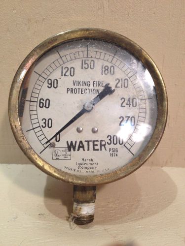 Vintage 1960&#039;s automatic sprinkler corp . smokie ill .industrial gauge for sale