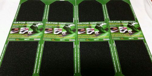 (4) new incom re629bl gator grit 6&#034; x 21&#034; strip  black safety anti slip tape for sale