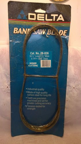 Delta 28-036 93 1/2&#034; x 3/8&#034; x 6 tpi 14&#034; band saw blade wood cutting new in pkg. for sale