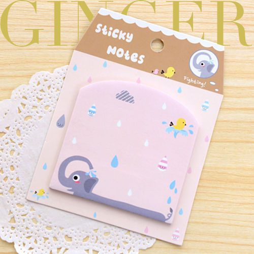 Cute Elephant Animal Stick Post It Bookmark Point Marker Memo Flag Sticky Notes