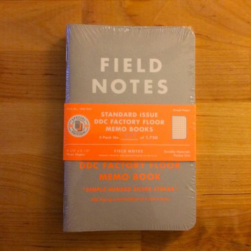 Field Notes Brand / DDC - 3 Pack Sealed DDC Factory Floor - Sold out