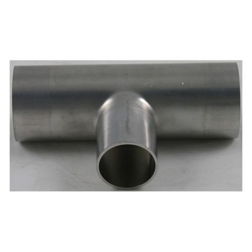 2&#034; x 1.5&#034; Reducing Tee BPE Automatic Weld Fitting 316L Stainless, Mill ID/OD