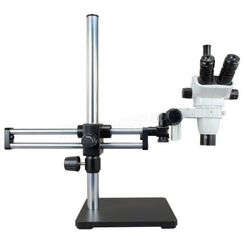 2x-90x zoom stereo microscope w/ 10x 20x eyepieces+0.3x barlow lens+boom stand for sale