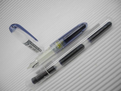 2 pen + 3 cartridge Pilot SPN-20F Petit fine nib Fountain pen BlueBlack(Japan)