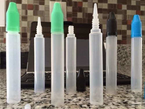 New 5 Bottles 15 ML Pen Dropper, Ejuice squeezable Bottle