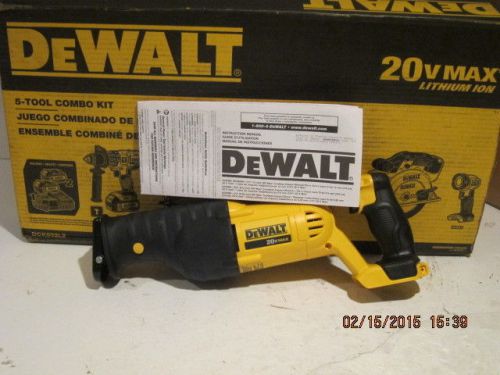 Dewalt DCS380B 20 Volt Max Li-Ion Reciprocating Saw(Tool Only)FREE SHIP NWOB!!!