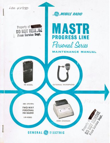 GE Manual #LBI- 4288 Progress Line Personal 406-470
