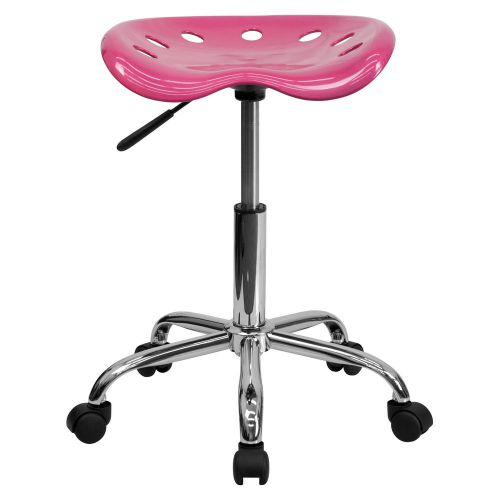 Flash Furniture Vibrant Tractor Seat and Stool Pink