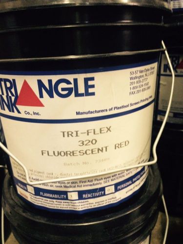 Triangle Florscent Red Triflex Plastisol Ink - 1 Gallon