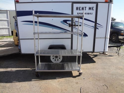 Stainless steel rolling shelve 48 x 20 new wheels #179 for sale