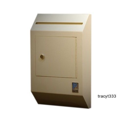 Wall-mount locking payment drop box safe secure safety slot mail homeoffice for sale