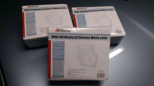 300 Tyvek CD / DVD Disc Media SLEEVES with Window 02860 Holds 600 CDs NEW Sealed
