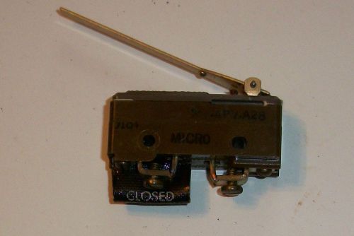 Mt-4rv-a28  micro switch 10 amp 125 vac 7104 l20 hinged lever for sale