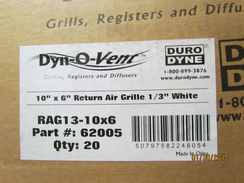 10&#034; x 6&#034; a/c return air grille register vent - &#034;qty 20&#034; for sale