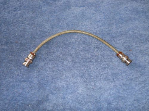RF Test Patch Cable BNC Male Plug -to- BNC Male Plug, RG55/U, 53 Ohms, 9&#034; Long