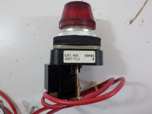 1 ALLEN BRADLEY 800T-P26 800TP26R   RED PILOT LIGHT  240 VOLT  SER B