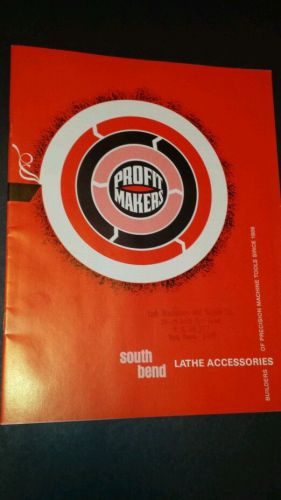 Vintage South Bend Lathe accessories catalog. 1970. MINT