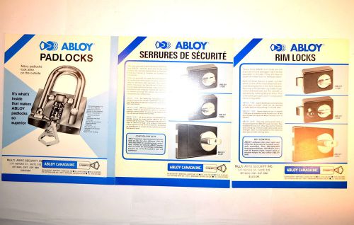 Abloy padlocks &amp; rim locks // les cadenas &amp; serrures de securite brochure rr795 for sale