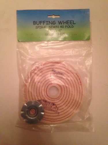 Buffing wheel spiral sewn size 6&#034; buffing metal for sale