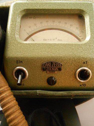 Vintage Carl Zeiss Jena Light Volt Meter Device Works RARE 1950`s Original Box
