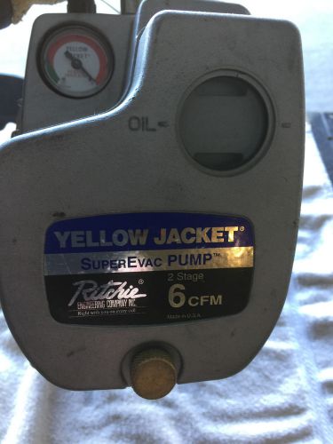 Yellow jacket refrigeration vacuum pump for sale