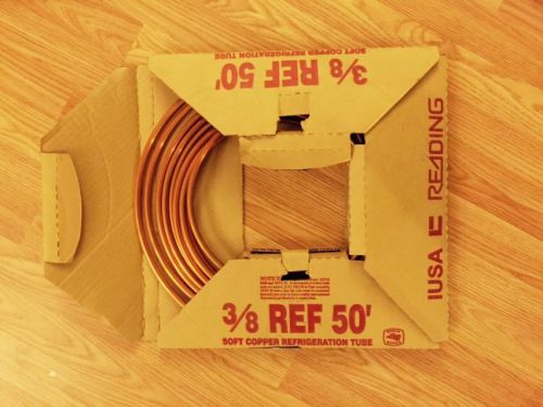 Roll of Reading CL Co 3/8&#034; ID x 20&#039; Soft Copper Tube FREE SHIPPING
