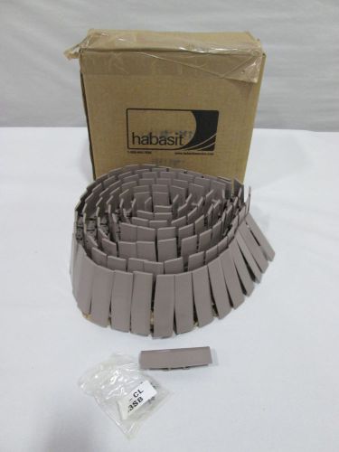 New habasit 1843 snap on acetal brown conveyor 120x3-1/4 in belt d353651 for sale