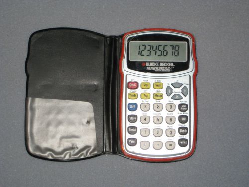 Black decker marksman project material estimator construction calculatorbdcal100 for sale