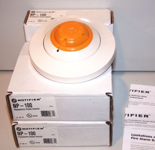 Notifier NP-100, Photoelectric Smoke Detector. new in package