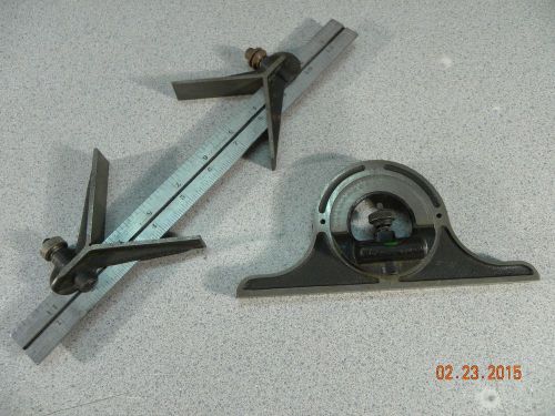 Starrett ruler square heads protractor combination parts lot for sale