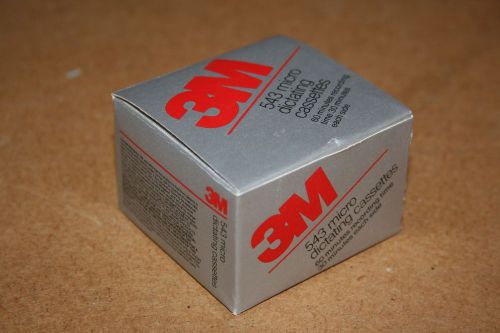 3M Micro Dictating Cassettes 543, box of 5 NIB