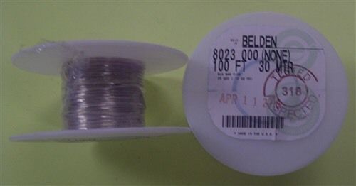 100&#039; Belden 8023 Bus Bar Wire 26 AWG Solid Tinned Copper Conductor Lead/Hook-Up