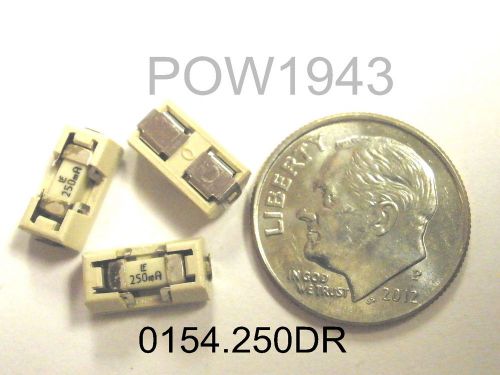 ( 10 PC. ) LITTELFUSE 0154.250DR FUSE AND HOLDER SURFACE MT.  250MA
