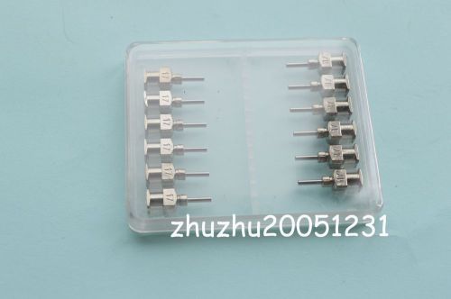 1/4&#034;  17g 12pcs  blunt stainless steel dispensing syringe needle tips for sale