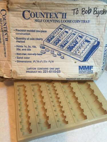 Vintage MMF Industries Countex II self counting coin tray  Used