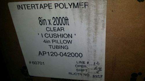 &#034;Intertape Polymer Group&#034; Bio-Degradable Clear Tubing (4’’ Pillow  8&#034; x 2000&#039;)